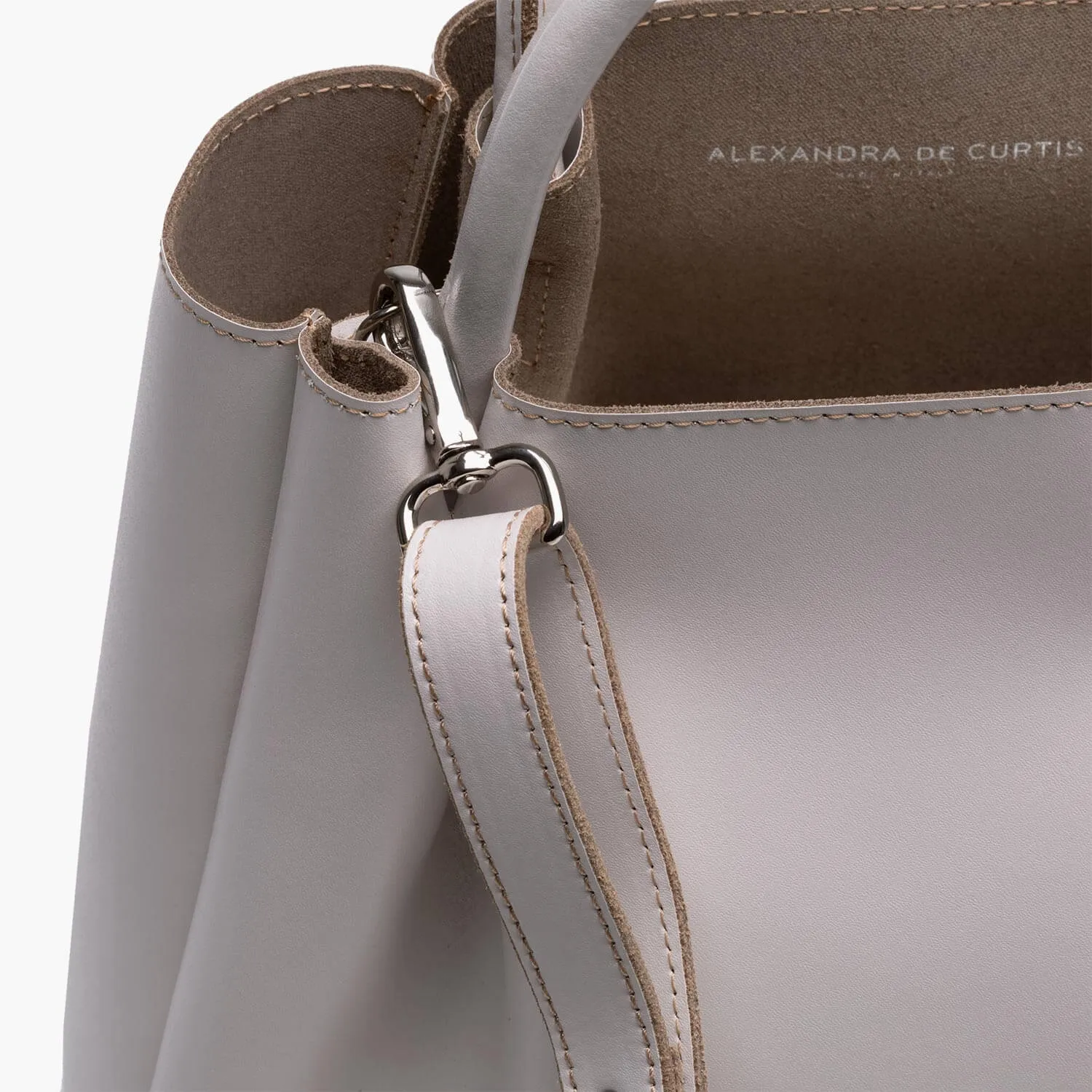 Amalfi Large Leather Tote Bag - Cream