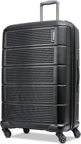 American Tourister Stratum 2.0 Expandable Hardside Luggage with Spinner Wheels, 28" SPINNER, Jet Black