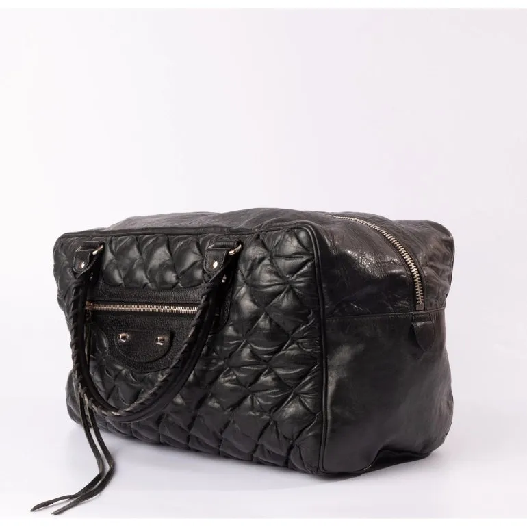 Balenciaga Plombe Quilted Chevre Satchel
