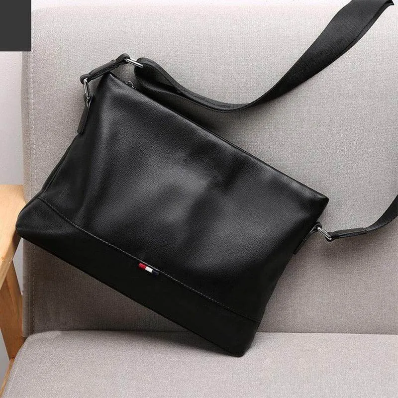 Black Men's Travel Satchel