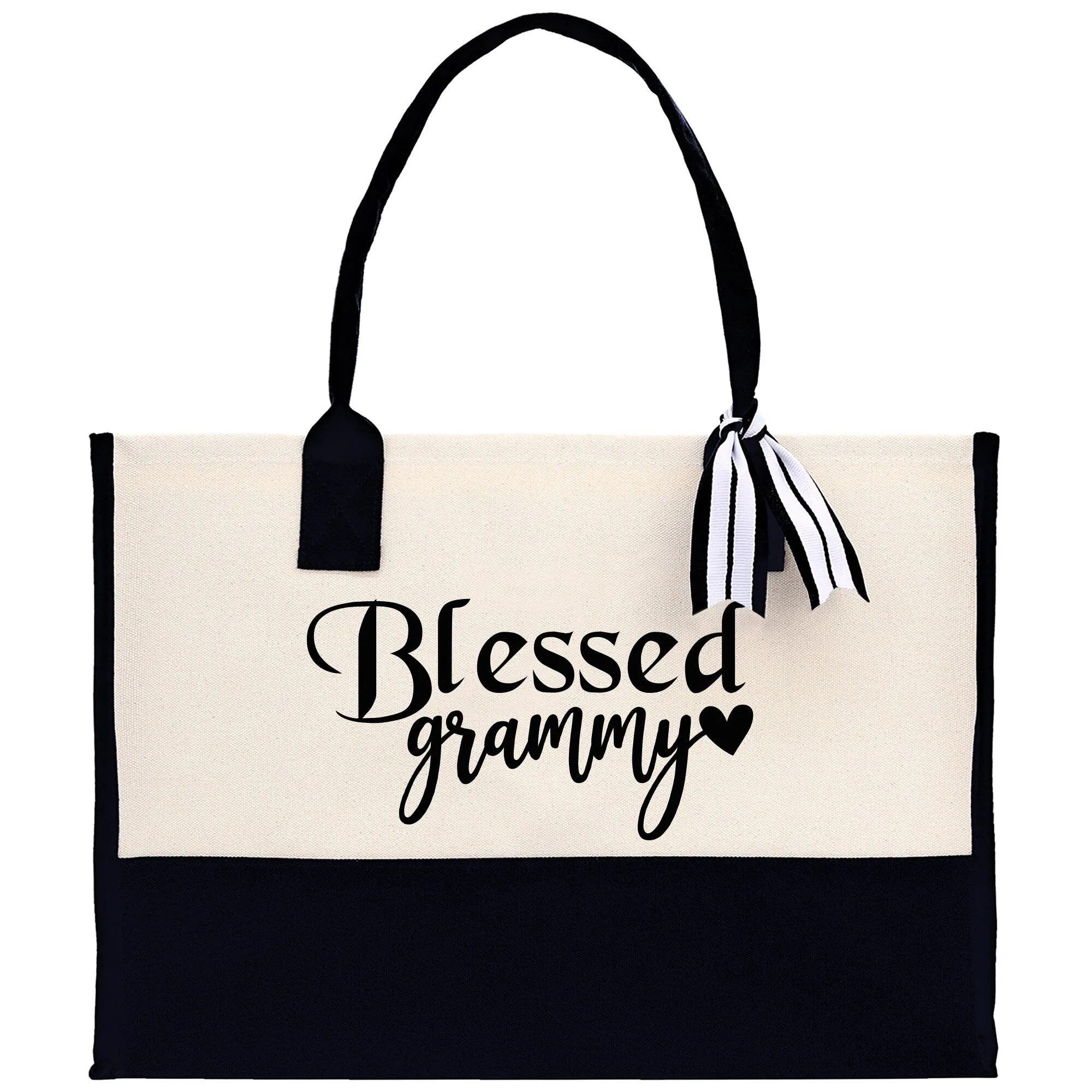 Blessed Grammy Grandma Cotton Canvas Tote Bag Grandma Tote Bag Grandma Nana Bag Grandma Gift Bag Shopping Bag Mothers Day Gift