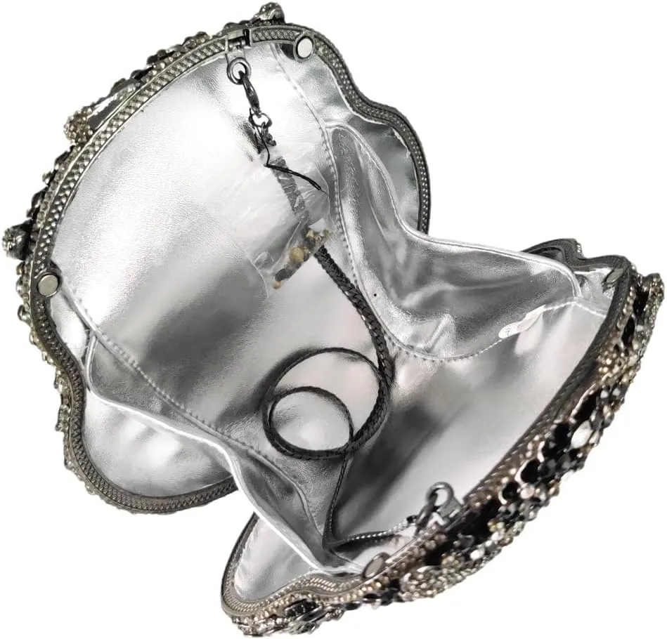 Boutique De FGG Owl Crystal Clutch Bag Animal Evening Handbags Women Formal Party Rhinestone Clutch Purse,Mini