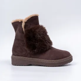 Brazilian Bliss - Coffee Faux Fur Boots