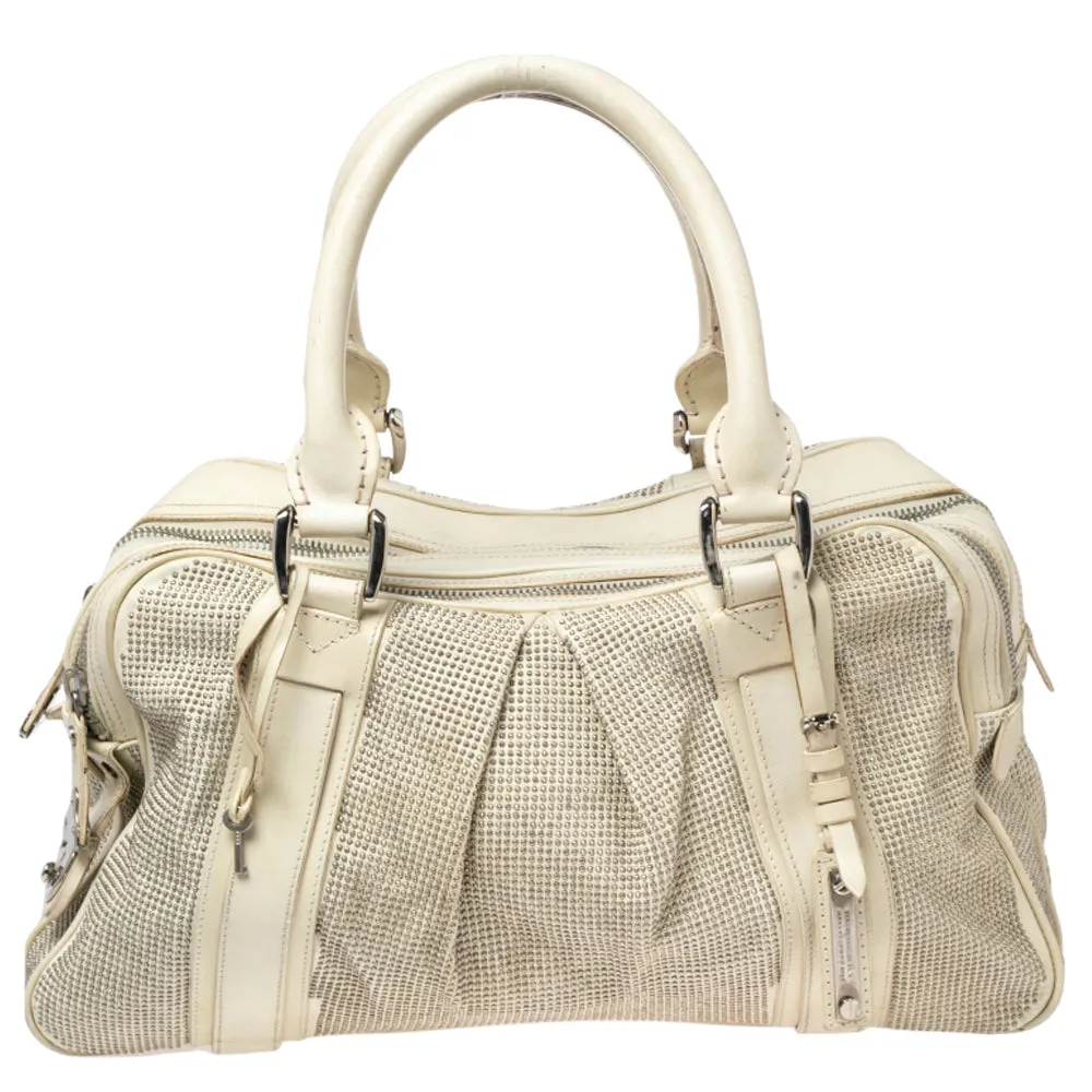 Burberry OffLeather Studded Ashbury Knight Satchel