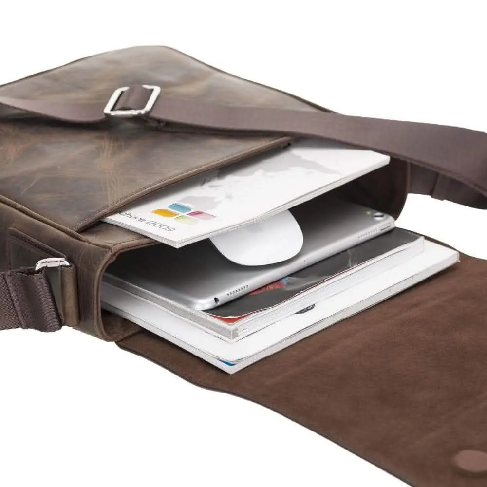 Calisto Handcrafted Leather Crossbody Satchel
