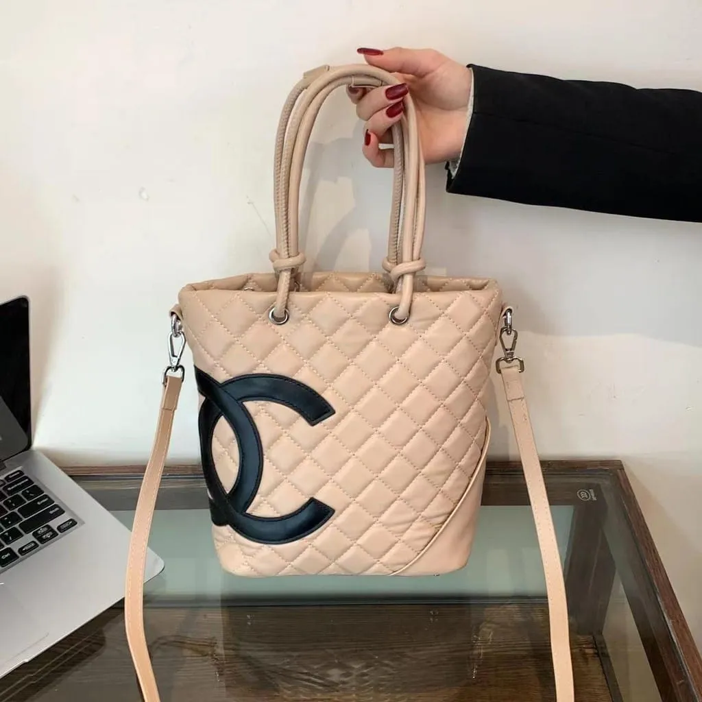 Cambon Ligne Medium Leather Tote Bag By Chanel
