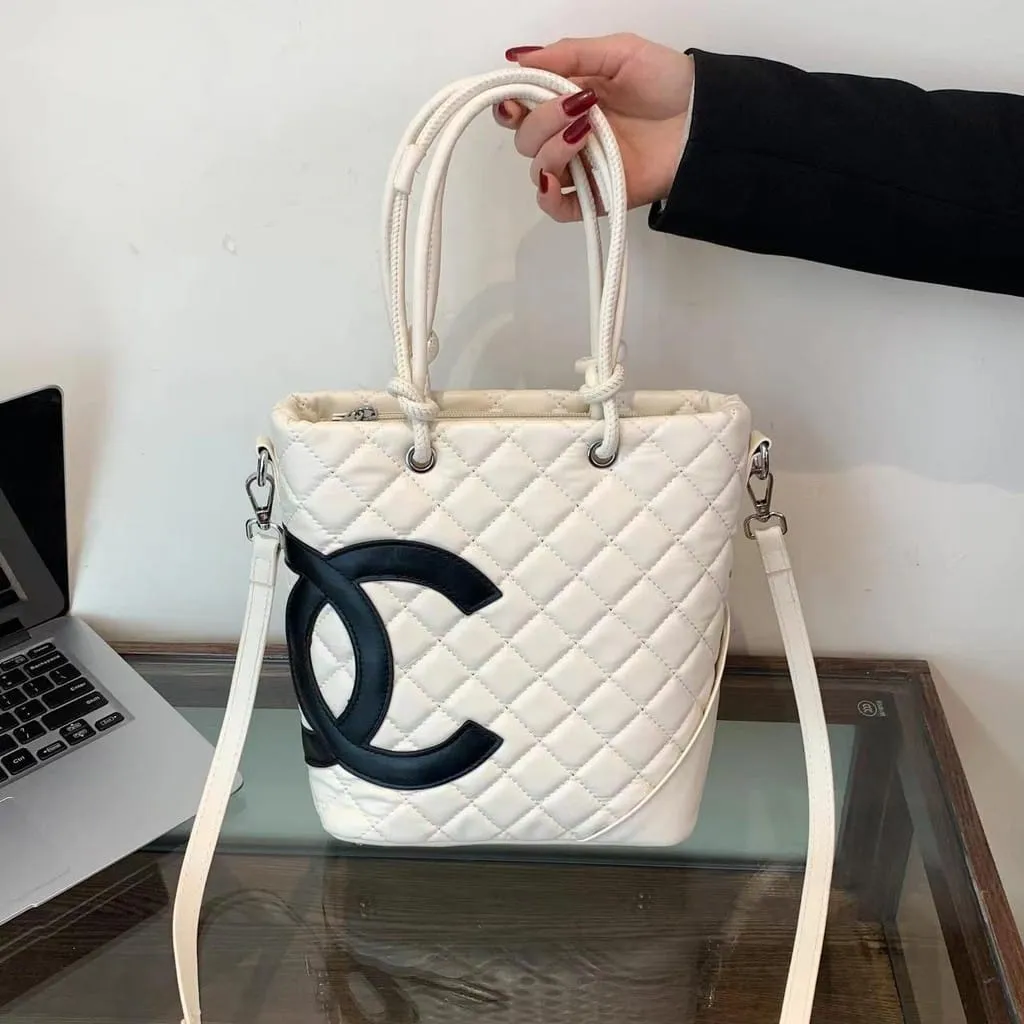 Cambon Ligne Medium Leather Tote Bag By Chanel