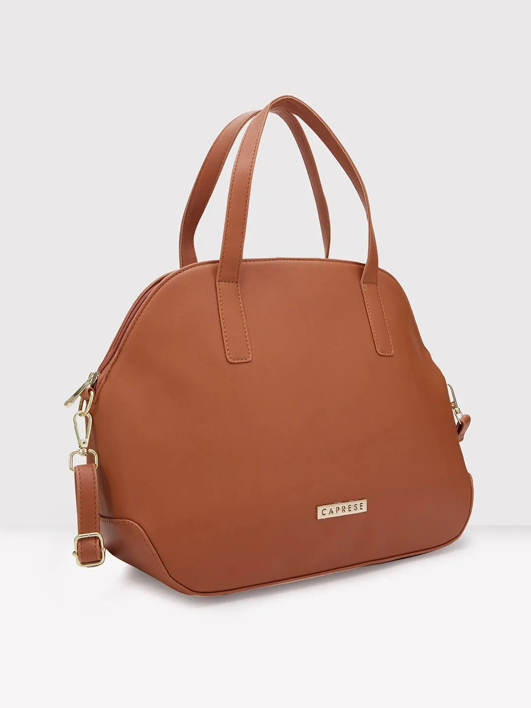 Caprese Jensen Medium Satchel Solid Faux Leather For Women