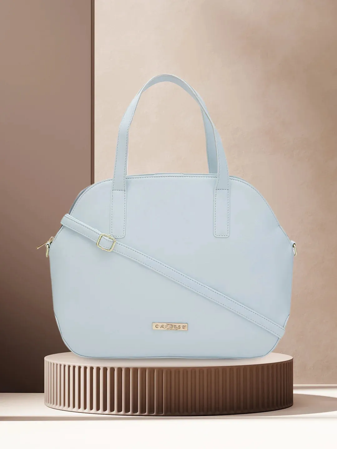 Caprese Jensen Medium Satchel Solid Faux Leather For Women