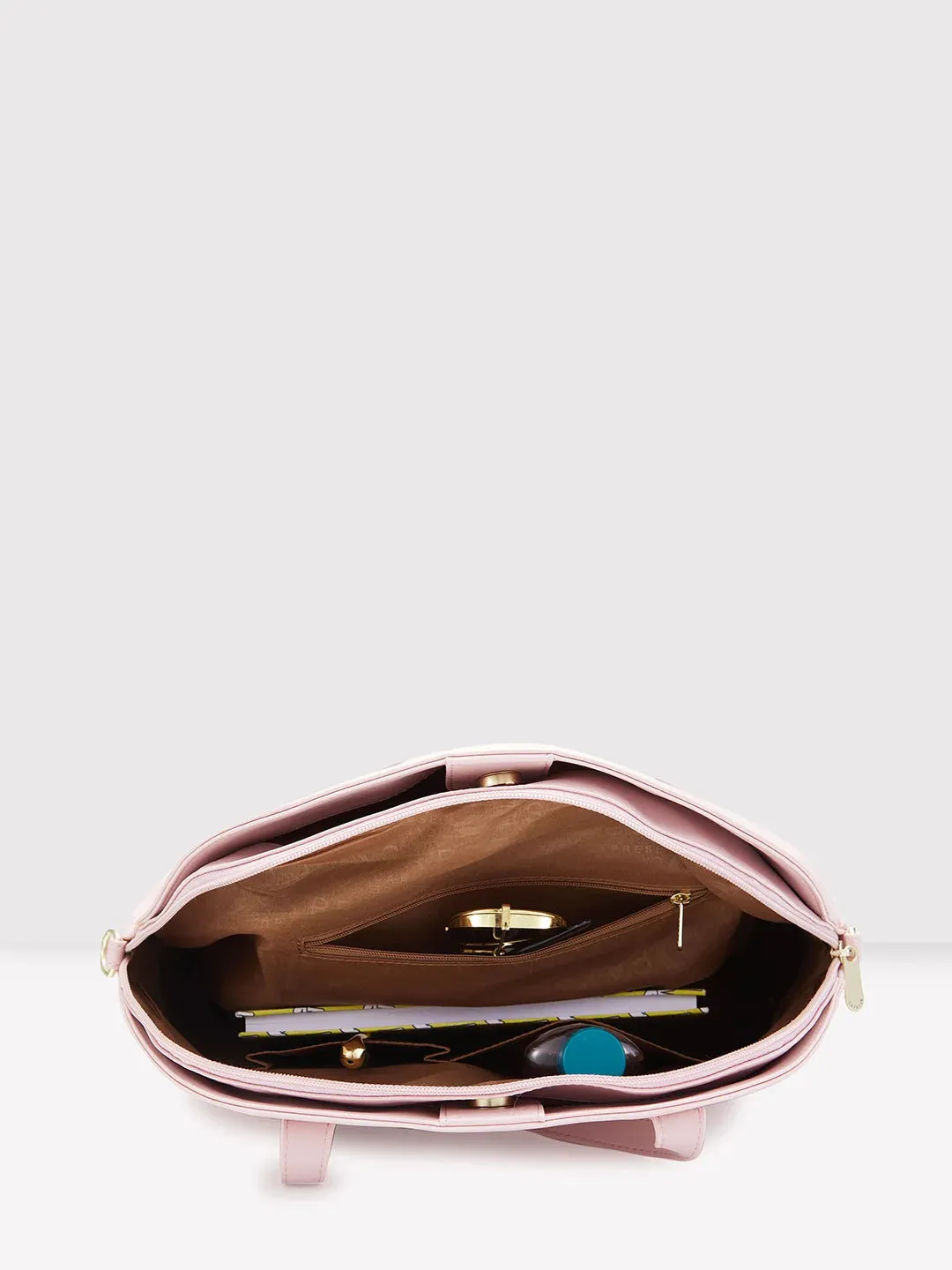 Caprese Jensen Medium Satchel Solid Faux Leather For Women