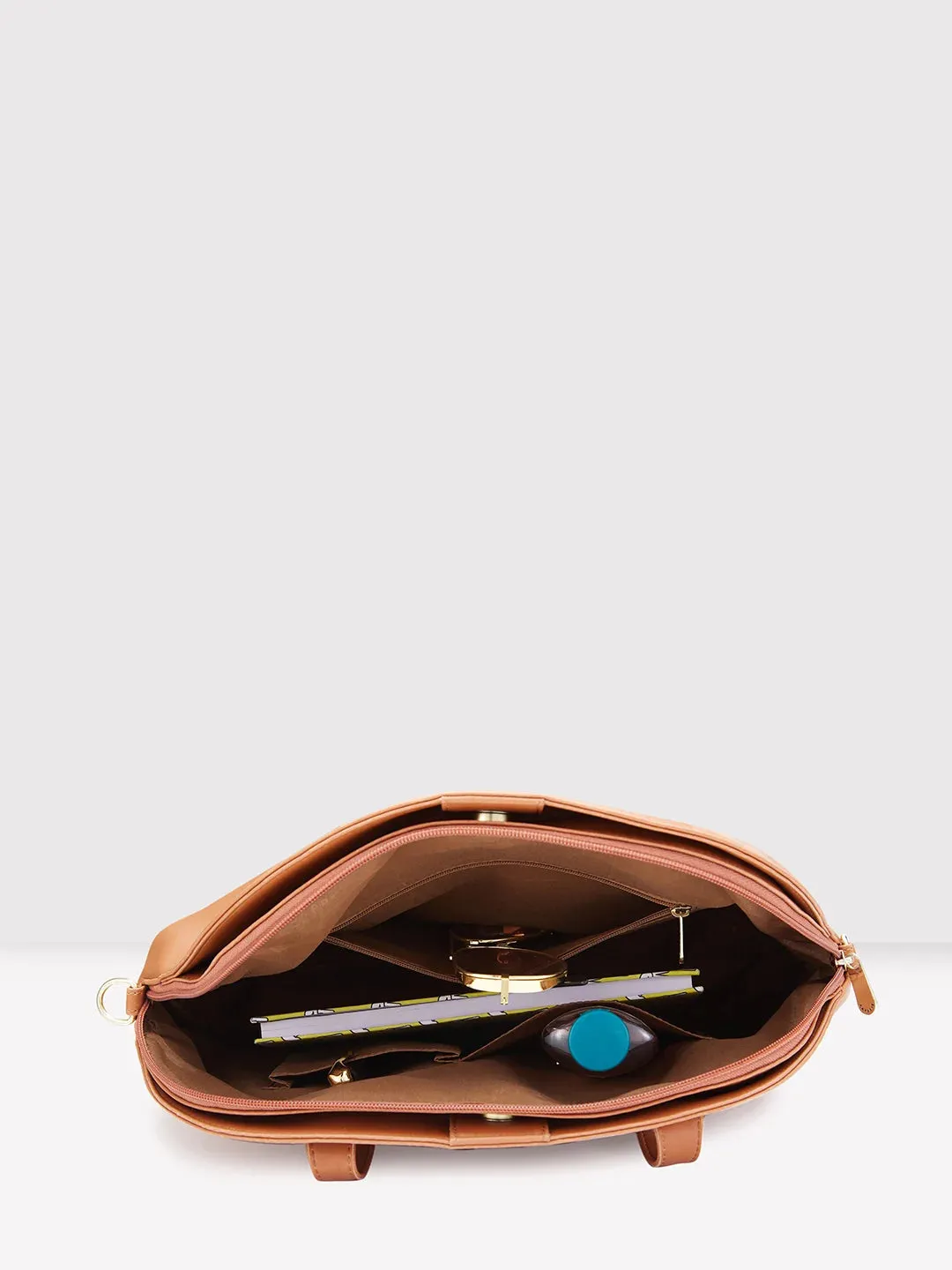 Caprese Jensen Medium Satchel Solid Faux Leather For Women