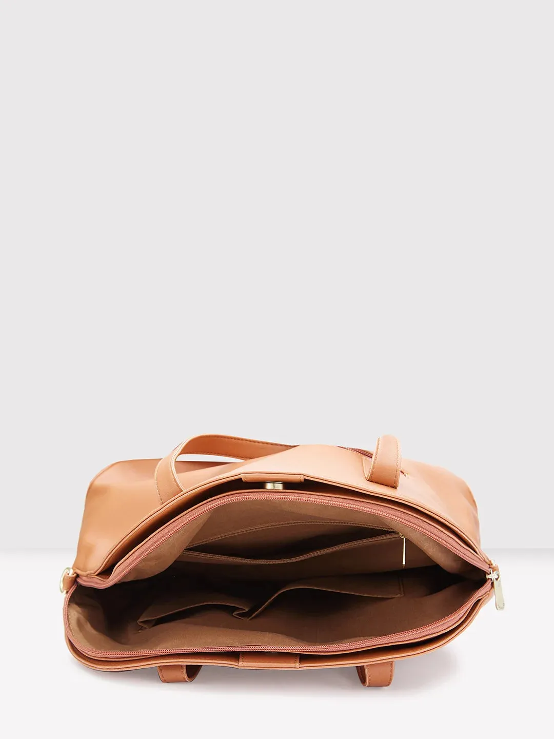 Caprese Jensen Medium Satchel Solid Faux Leather For Women