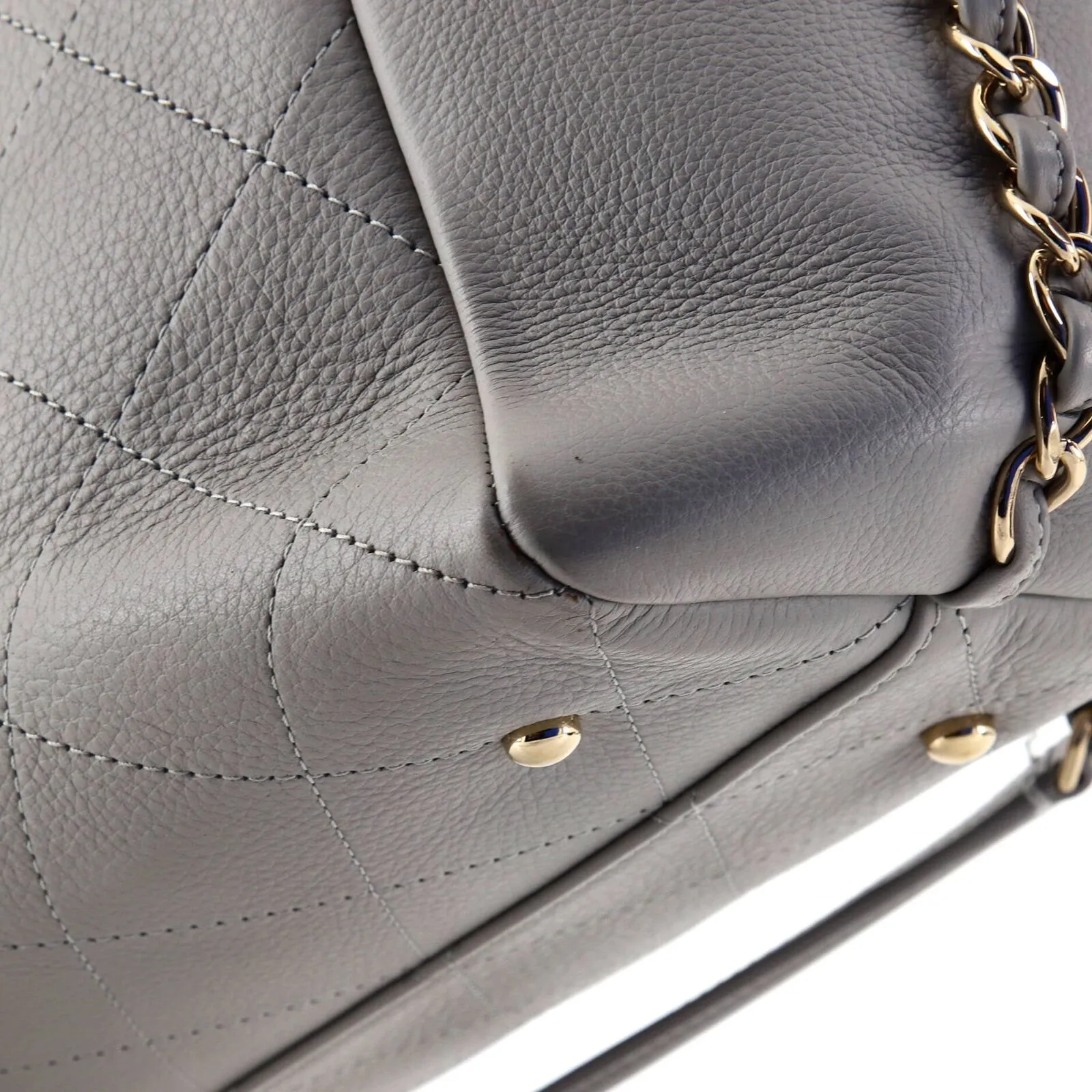 Chanel Cc Chain Shopping Tote Stitched