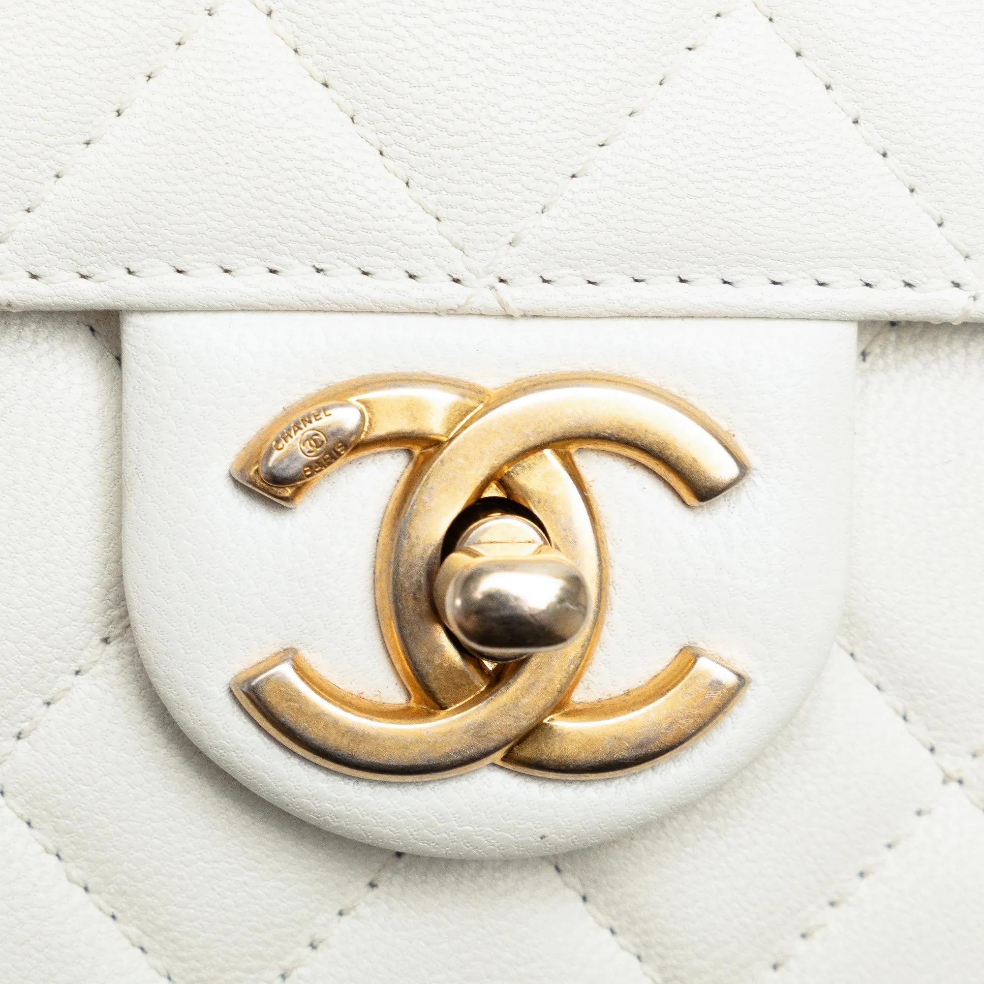 Chanel Small Lambskin Chic Pearls Flap Crossbody Bag