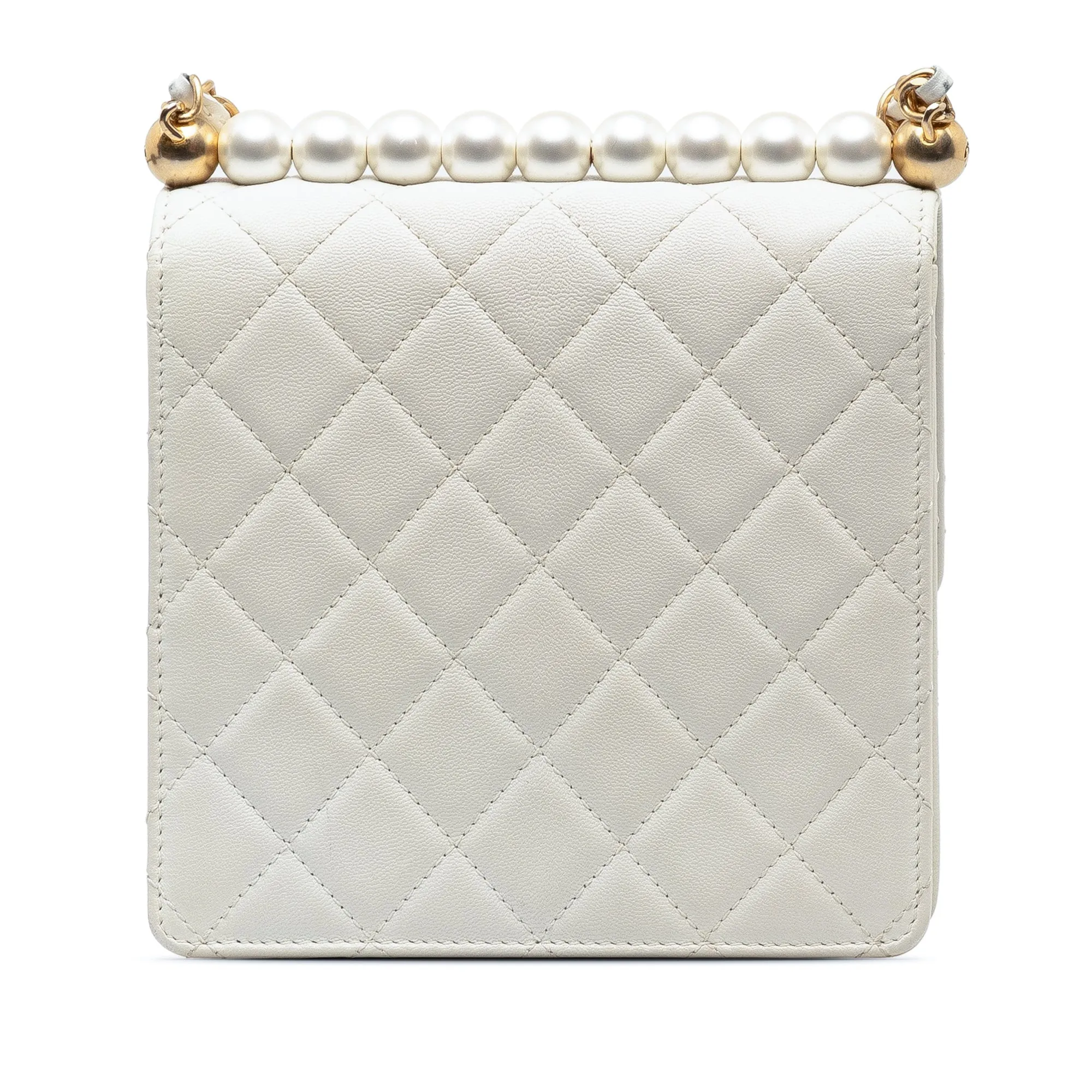 Chanel Small Lambskin Chic Pearls Flap Crossbody Bag