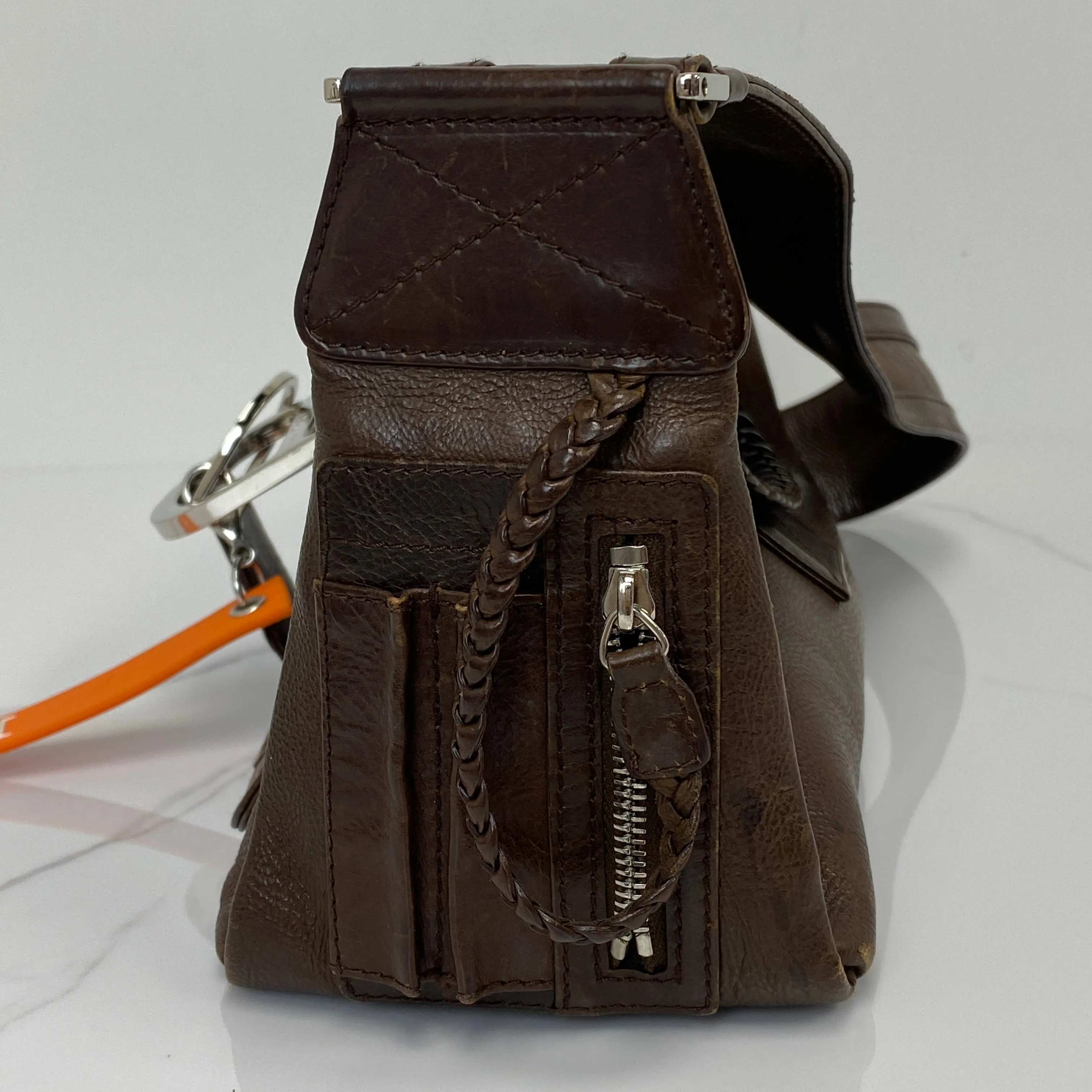 Christian Dior Galliano 2006 Brown Leather Flight