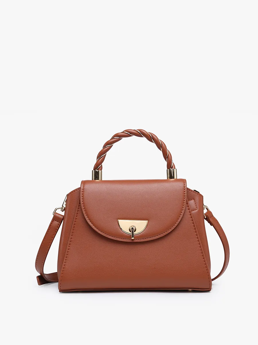 Clarke Vegan Twist Lock Satchel