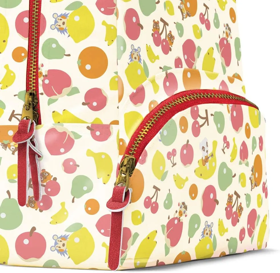 Controller Gear Animal Crossing - Small Backpack Mini Bookbag Travel Bag for Console & Accessories - Fruit Pattern