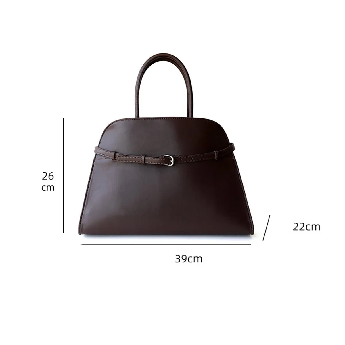 Corine | Classic Buckle Handbag – Sophisticated Simplicity in Black