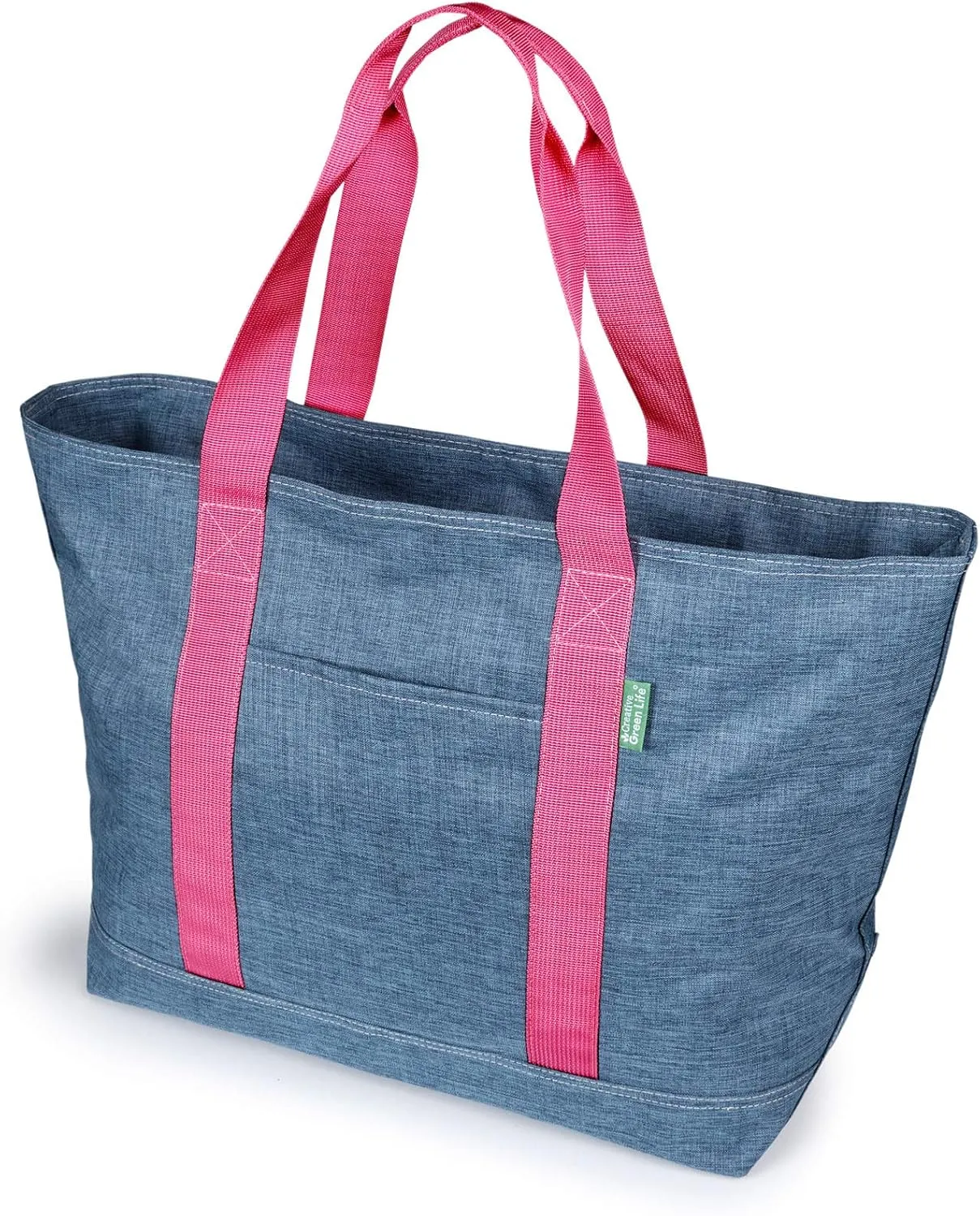 Creative Green Life Stylish Tote Bag for Women & Men - A Foldable Extra Large Tote Bag with Zipper Youll Love for Years
