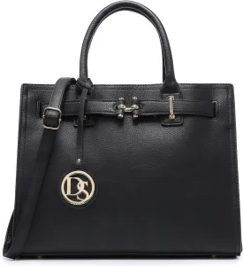 Dasein Women Satchel Purses Handbags Belted Top-handle Work Tote Shoulder Bags with Long Strap