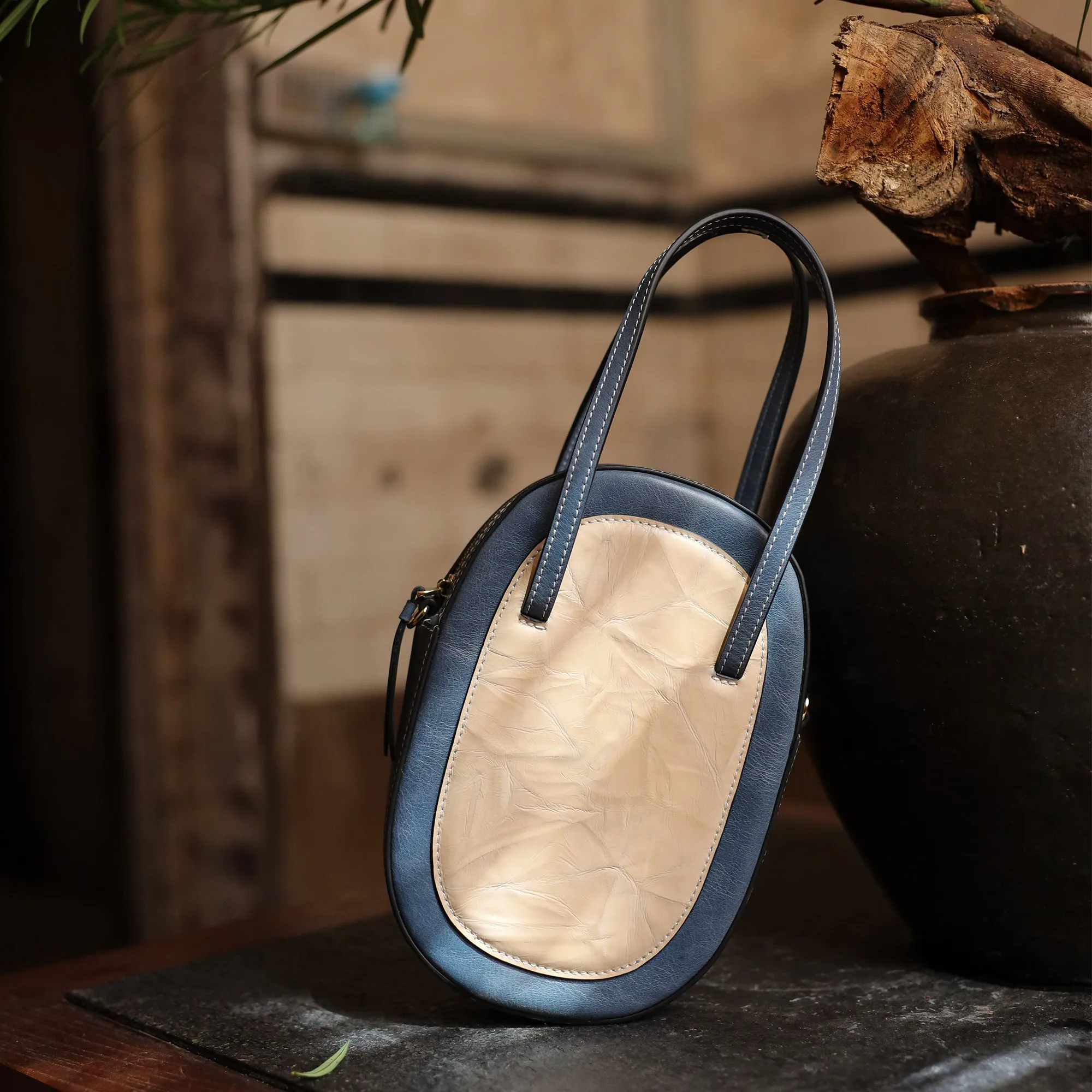 DIY Bag Kits - Original Design Niche Retro Contrast Color Handbag