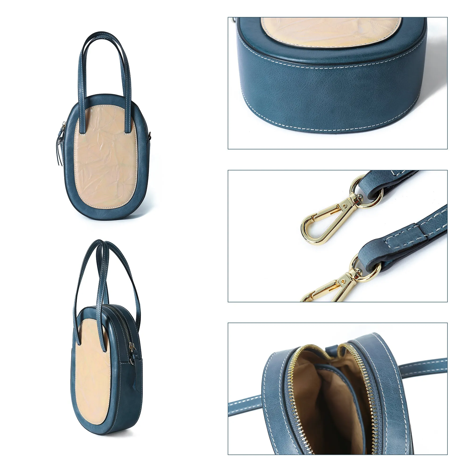 DIY Bag Kits - Original Design Niche Retro Contrast Color Handbag