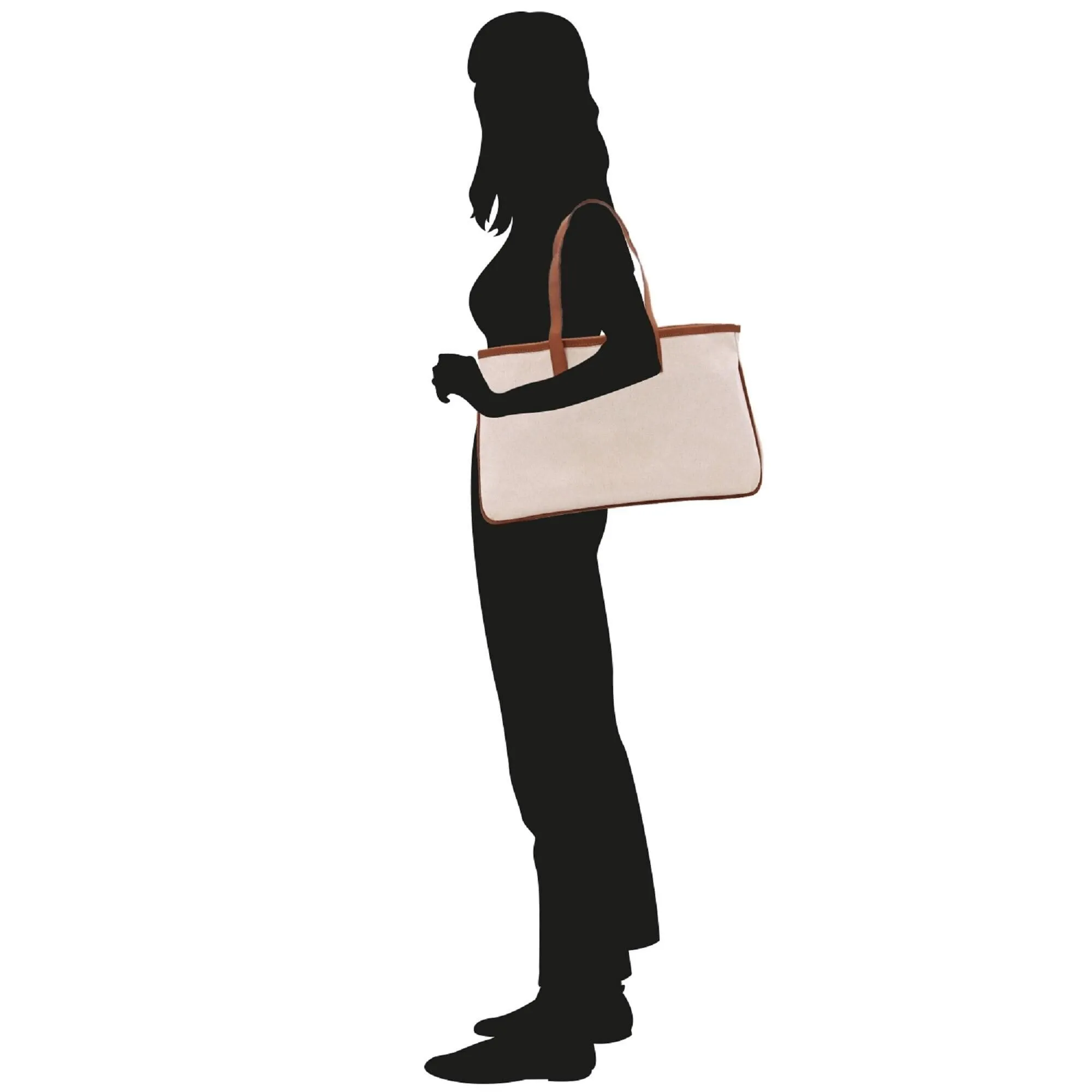 Football Mom Sports Cotton Canvas Tote Bag Gift for Football Mother Football Lover Mom Gift (FMTB1010)