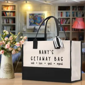 Grandma Tote Bag Grandma's Getaway Bag Grandma Nana Bag Grandma Gift Bag Shopping Bag Mothers Day Gift Live Love Spoil Bag Grandma GM1014