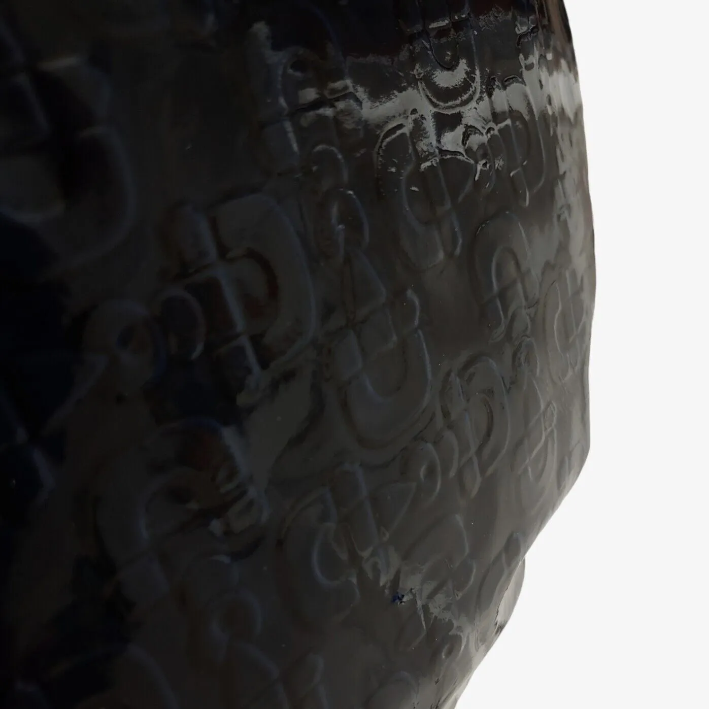 Gucci Horsebit Embossed Calfskin Leather Shoulder Bag With Dust Bag