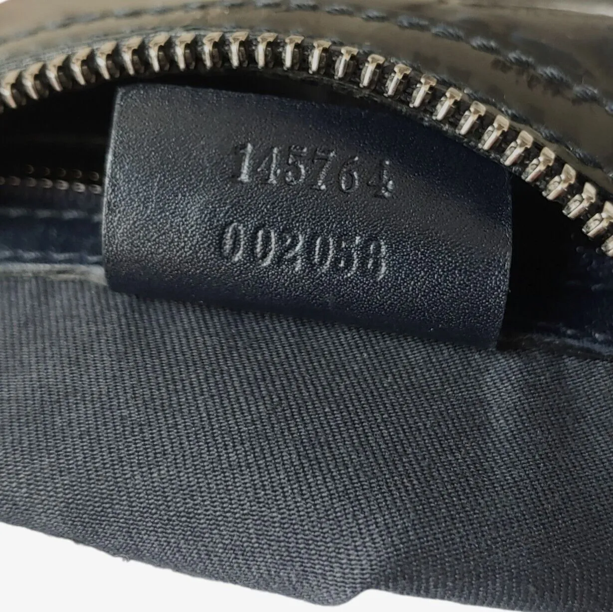 Gucci Horsebit Embossed Calfskin Leather Shoulder Bag With Dust Bag