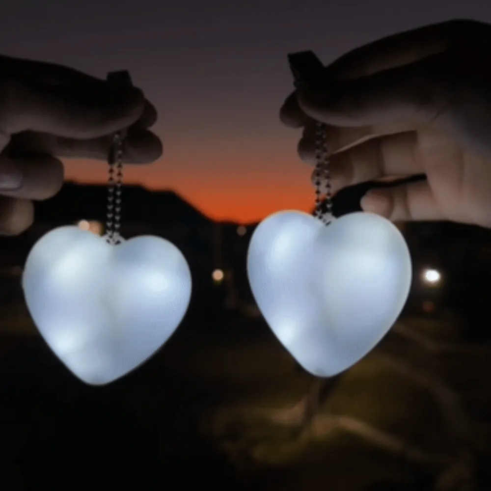 Heart or Round Shaped LED Purse Light