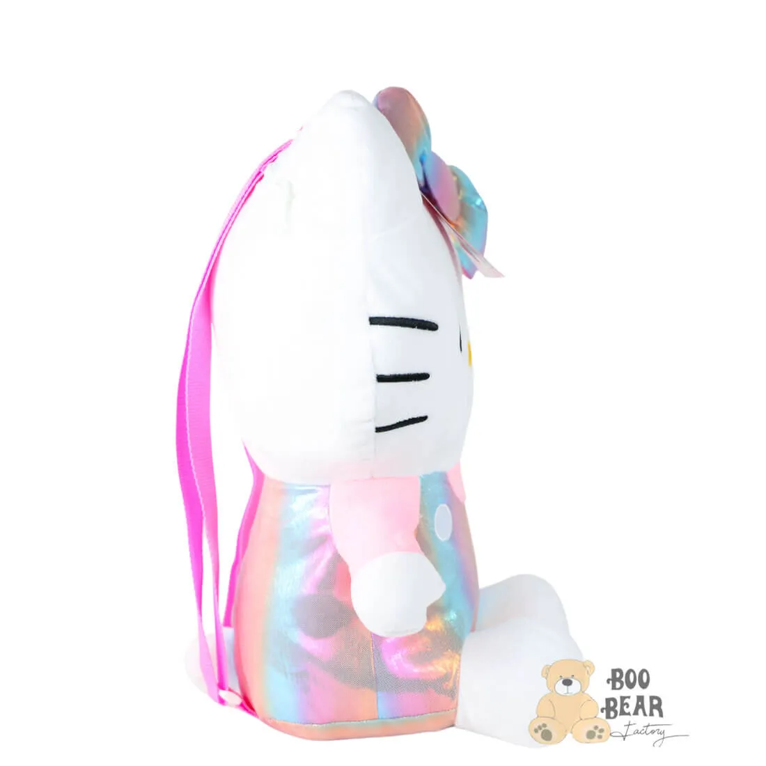Hello Kitty Shiny Pink Plush Backpack | $29.99 | Boo Bear Factory