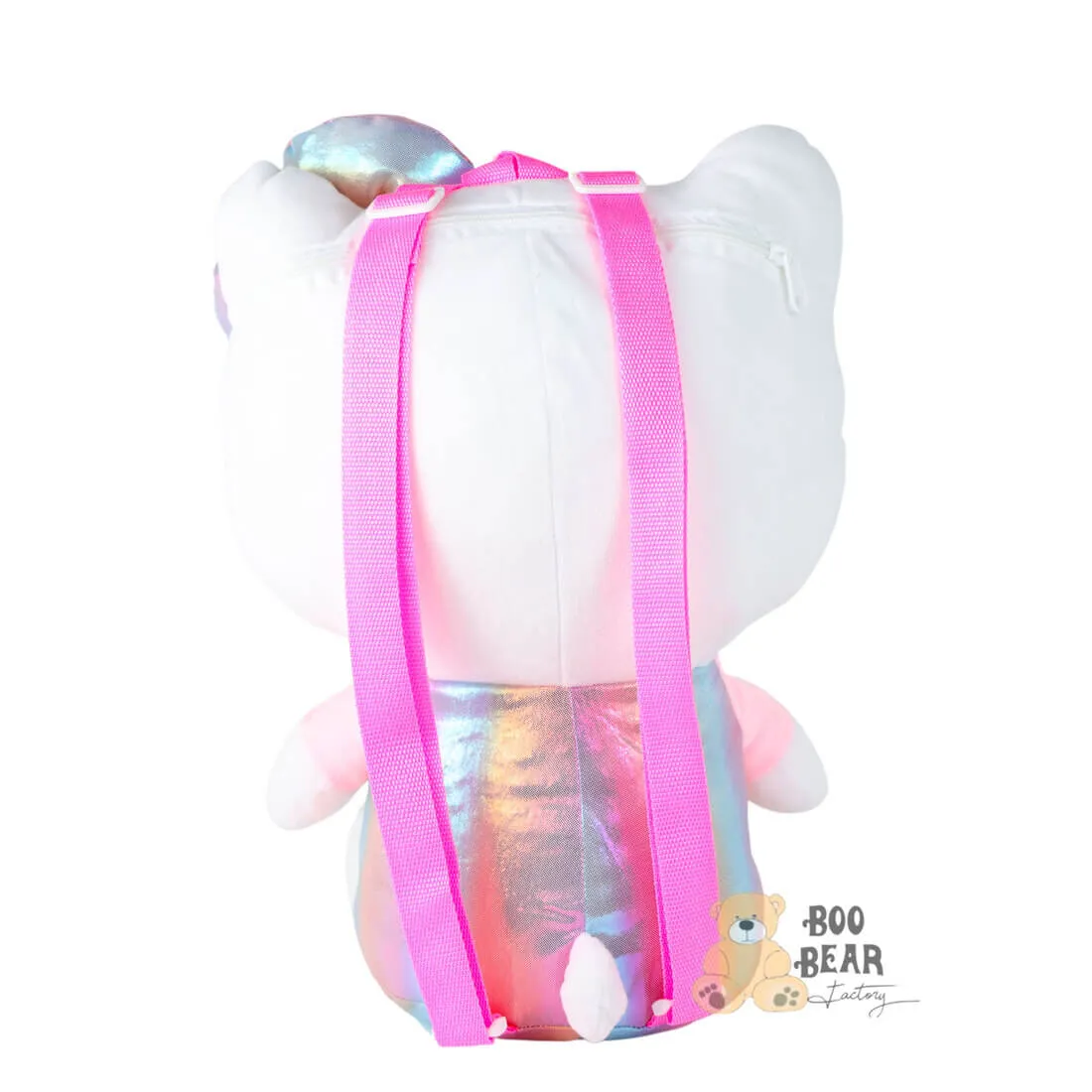 Hello Kitty Shiny Pink Plush Backpack | $29.99 | Boo Bear Factory