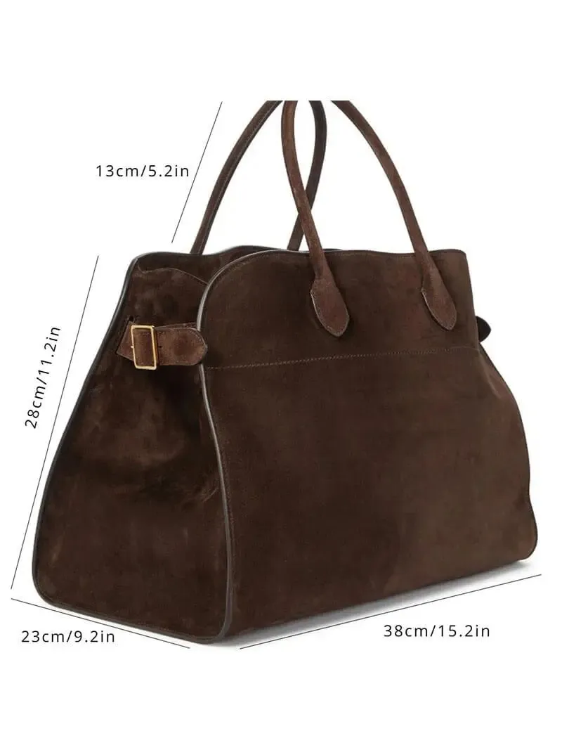 Henna | Luxe Suede Tote Bag with Timeless Elegance
