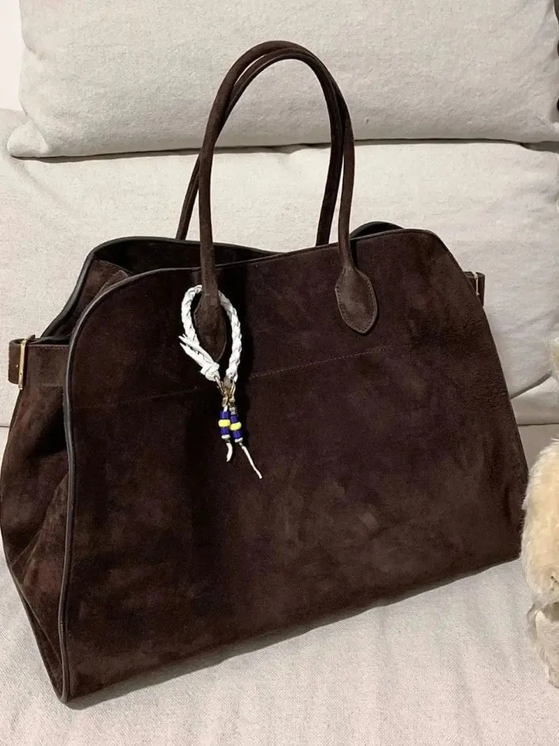Henna | Luxe Suede Tote Bag with Timeless Elegance