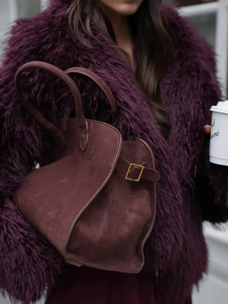 Henna | Luxe Suede Tote Bag with Timeless Elegance