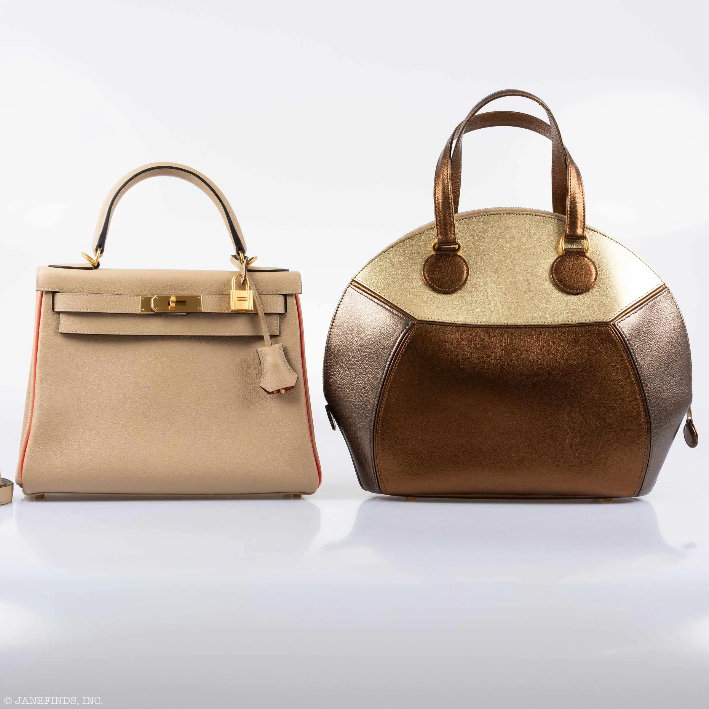 Hermès Unique Il de Shiki Metallic Gold, Copper, and Bronze Agneau Lambskin Gold Hardware