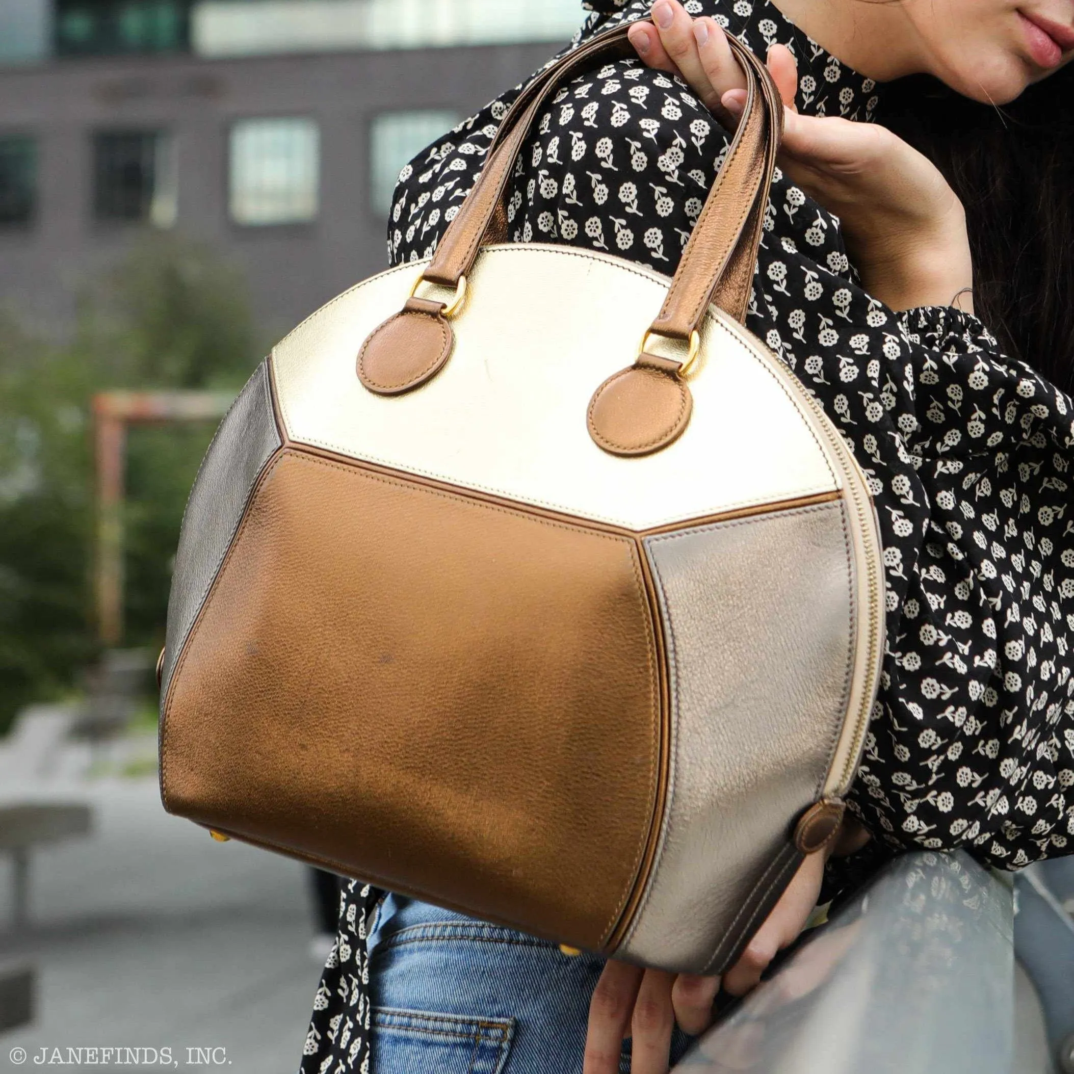 Hermès Unique Il de Shiki Metallic Gold, Copper, and Bronze Agneau Lambskin Gold Hardware