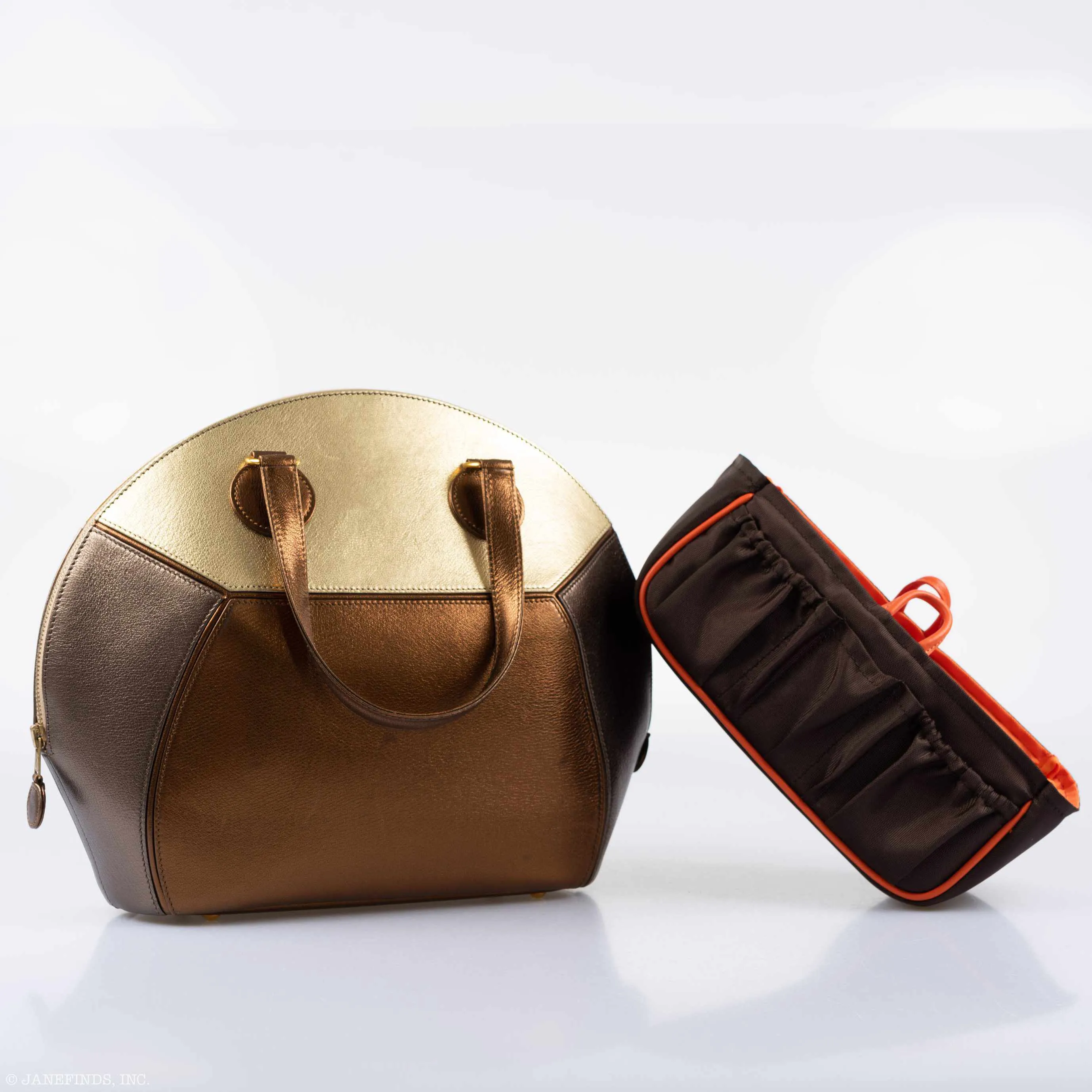 Hermès Unique Il de Shiki Metallic Gold, Copper, and Bronze Agneau Lambskin Gold Hardware