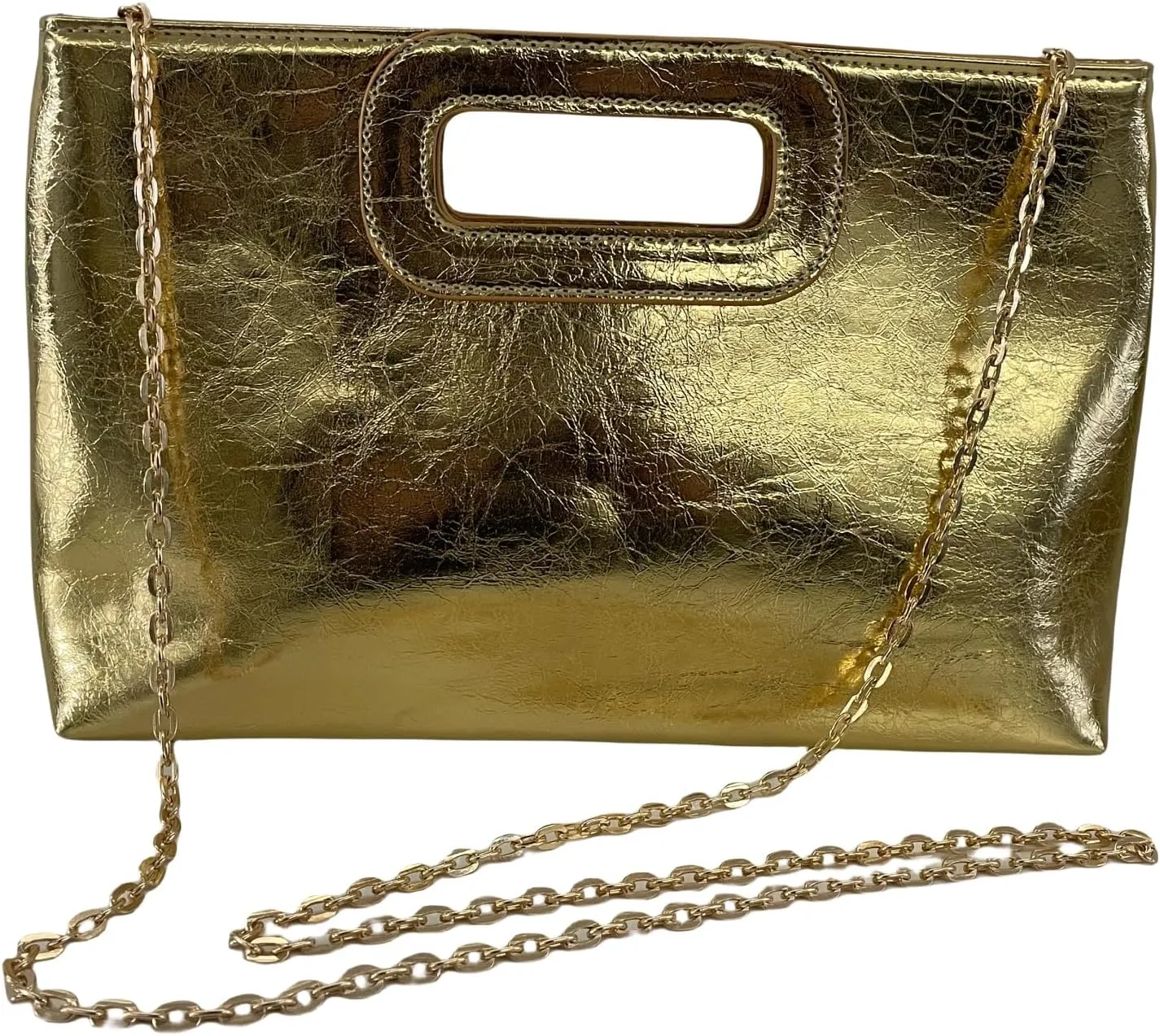 IAMUHI Women's Woven Faux Leather Evening Handbag Clutch Chain Crossbody Bag Small Satchel Tote Purse Prom Bridal Purse