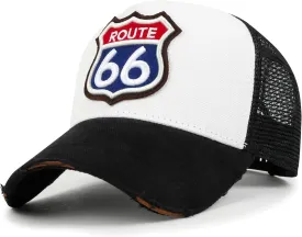 ililily Premium Road Trip Vintage Distressed Snapback Trucker Hat Baseball Cap