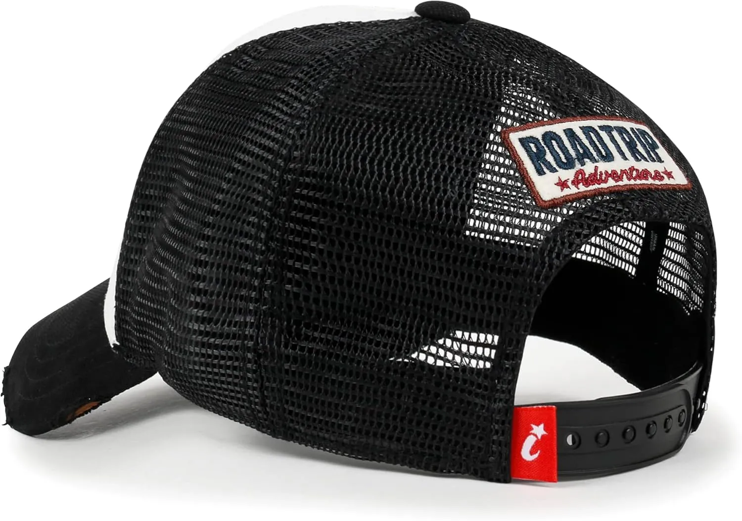 ililily Premium Road Trip Vintage Distressed Snapback Trucker Hat Baseball Cap
