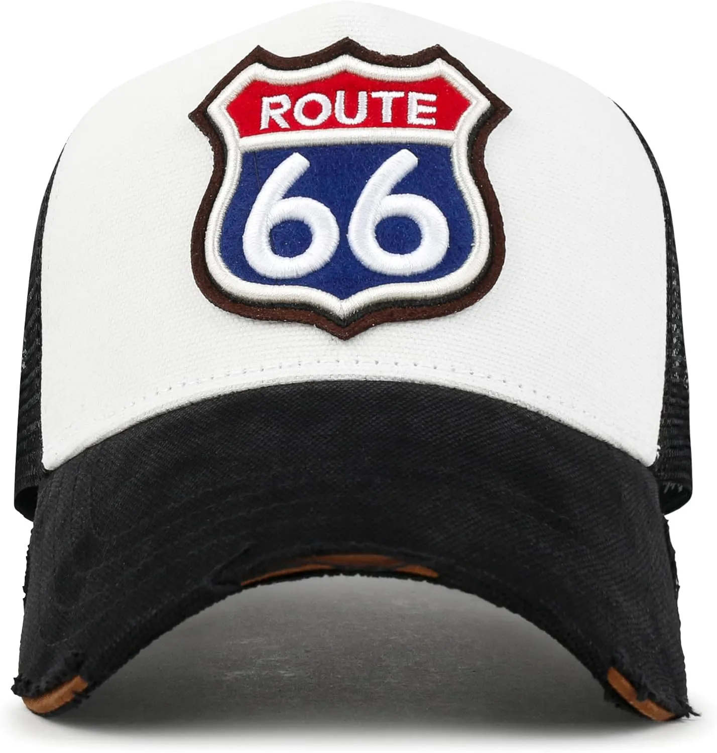 ililily Premium Road Trip Vintage Distressed Snapback Trucker Hat Baseball Cap