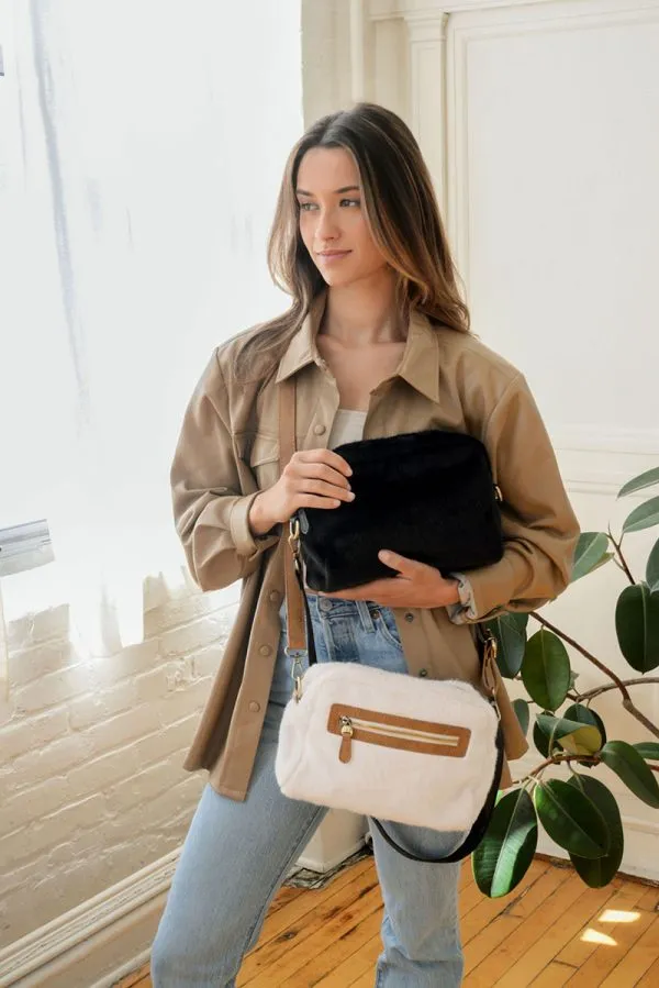 Joy Susan Faux Fur Crossbody