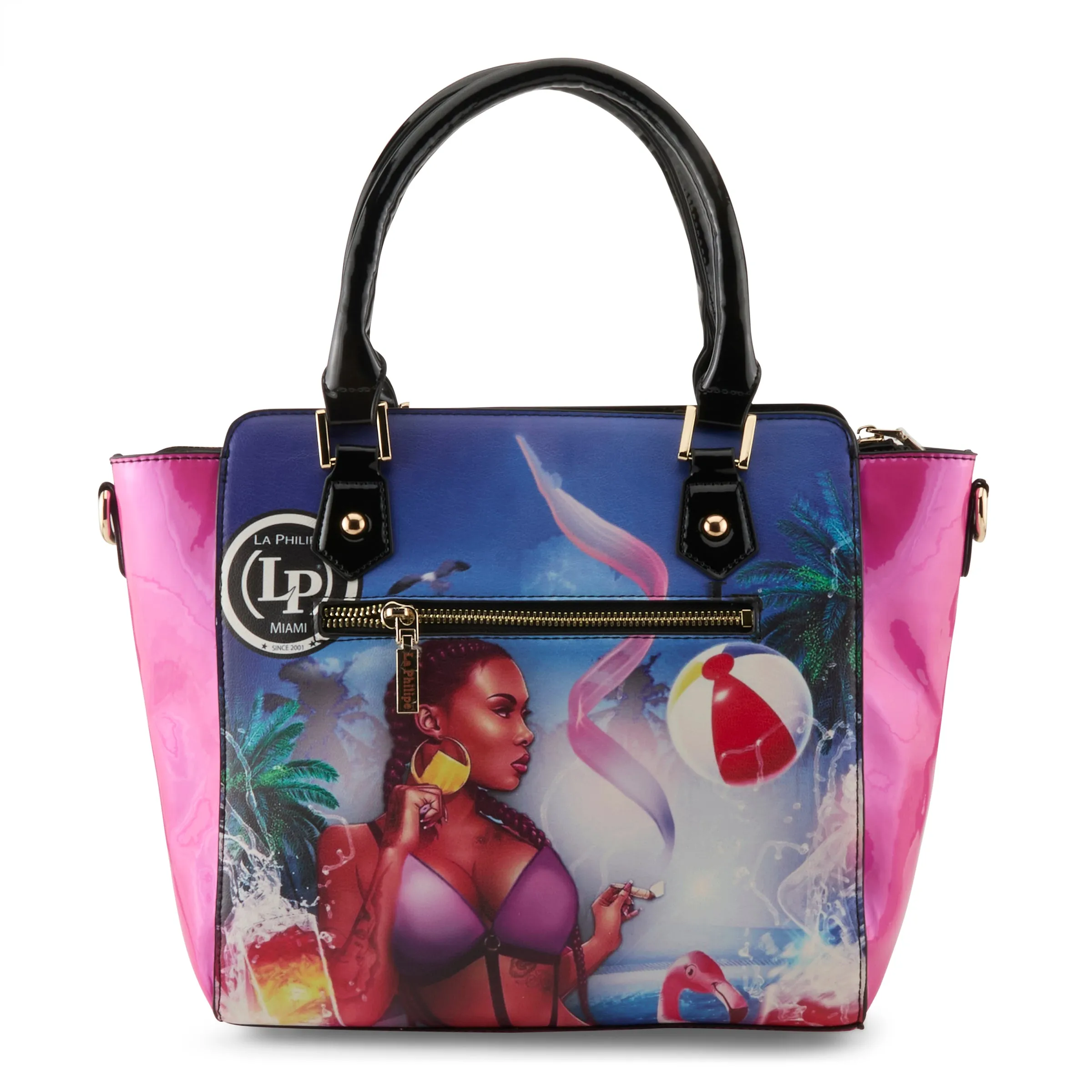 LA PHILIPE LP1022-13 MIAMI BEACH HANDBAG-SATCHEL