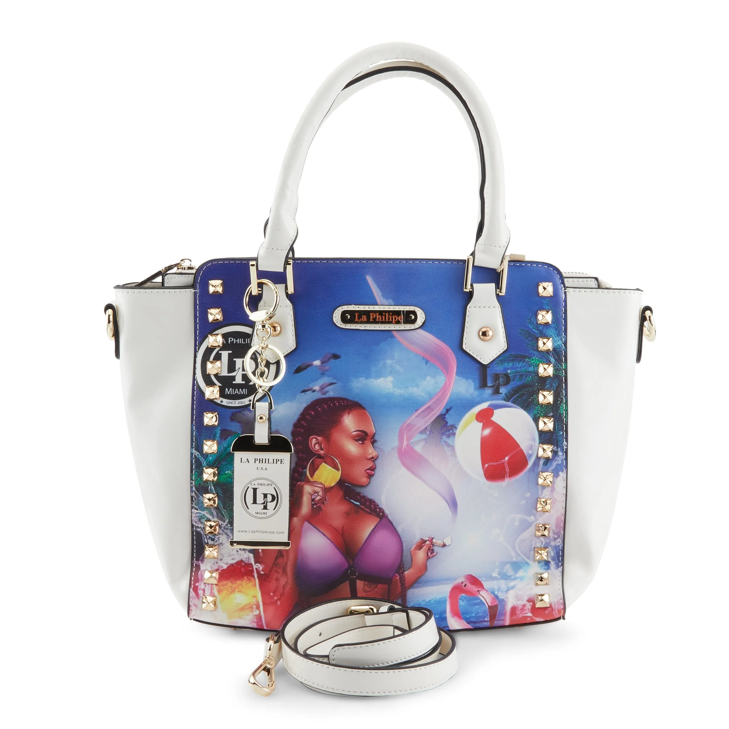 LA PHILIPE LP1022-13 MIAMI BEACH HANDBAG-SATCHEL