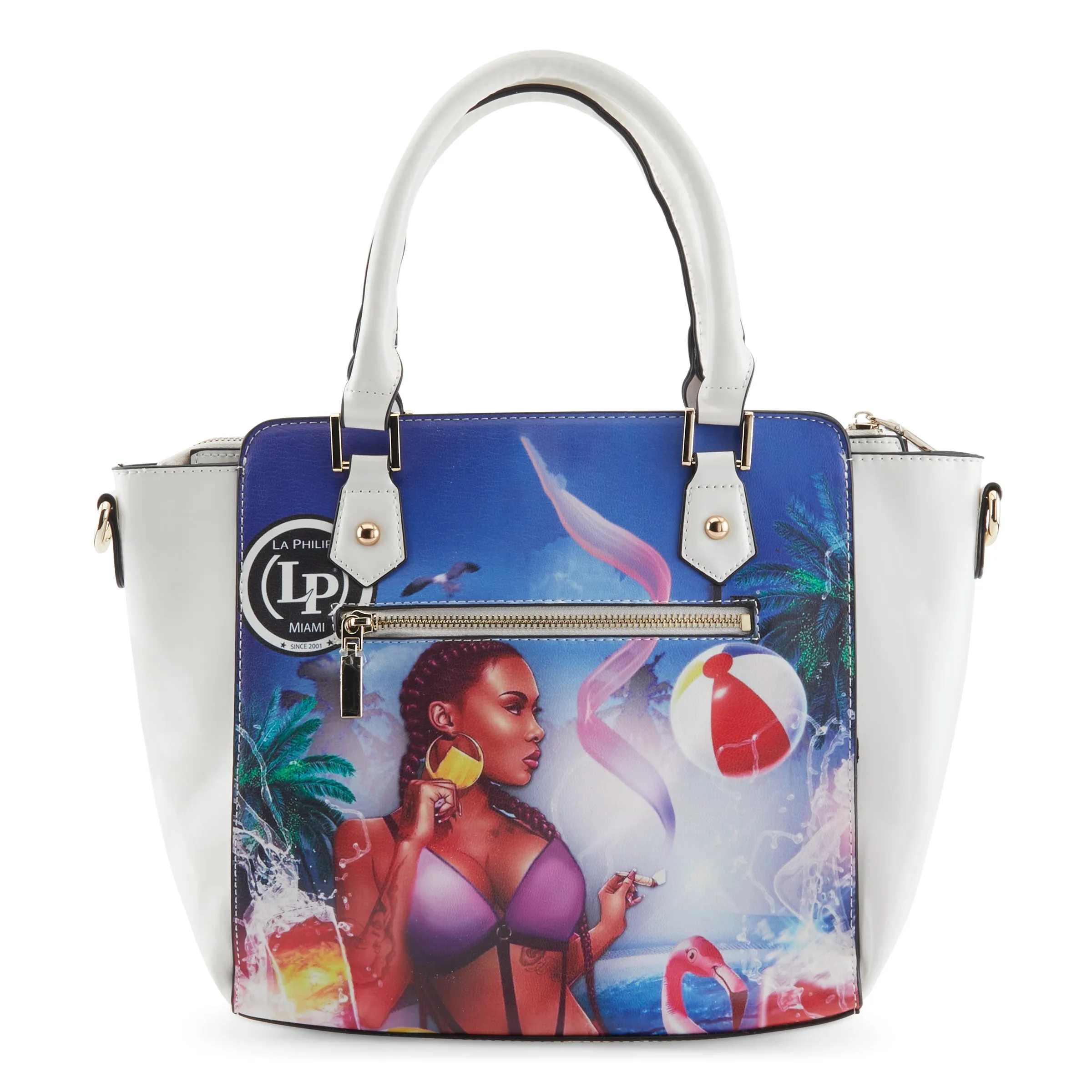 LA PHILIPE LP1022-13 MIAMI BEACH HANDBAG-SATCHEL