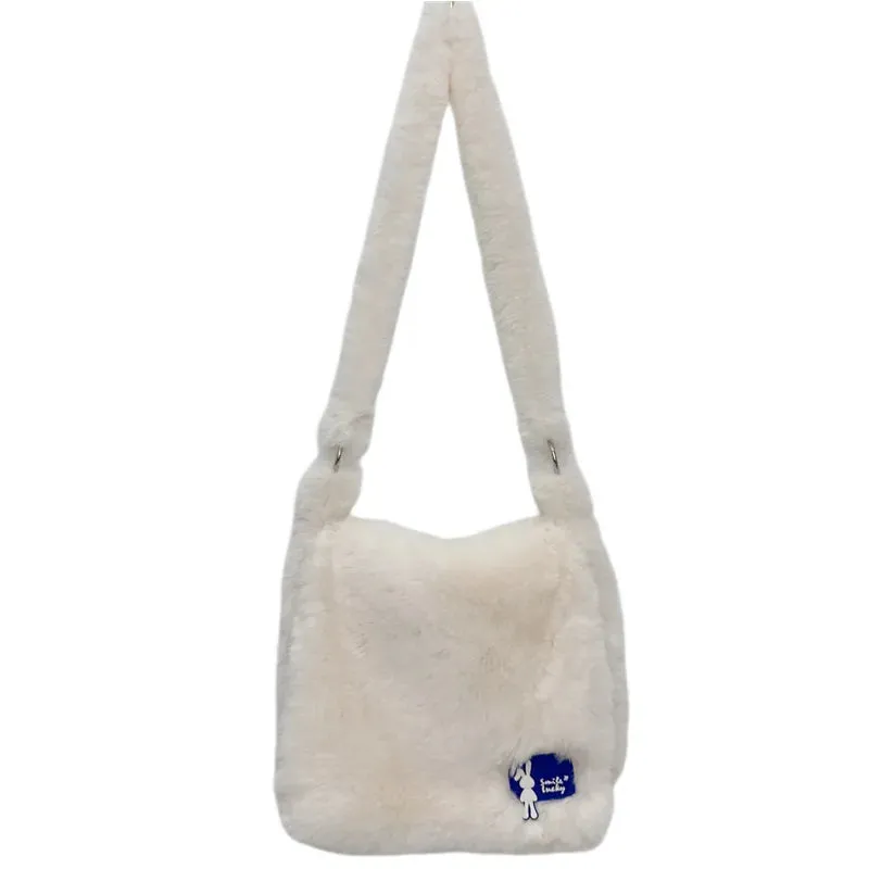 Lady Glams 2024 Y2K Faux Fur Designer Bag - Unleash Your Style with Plush Luxury
