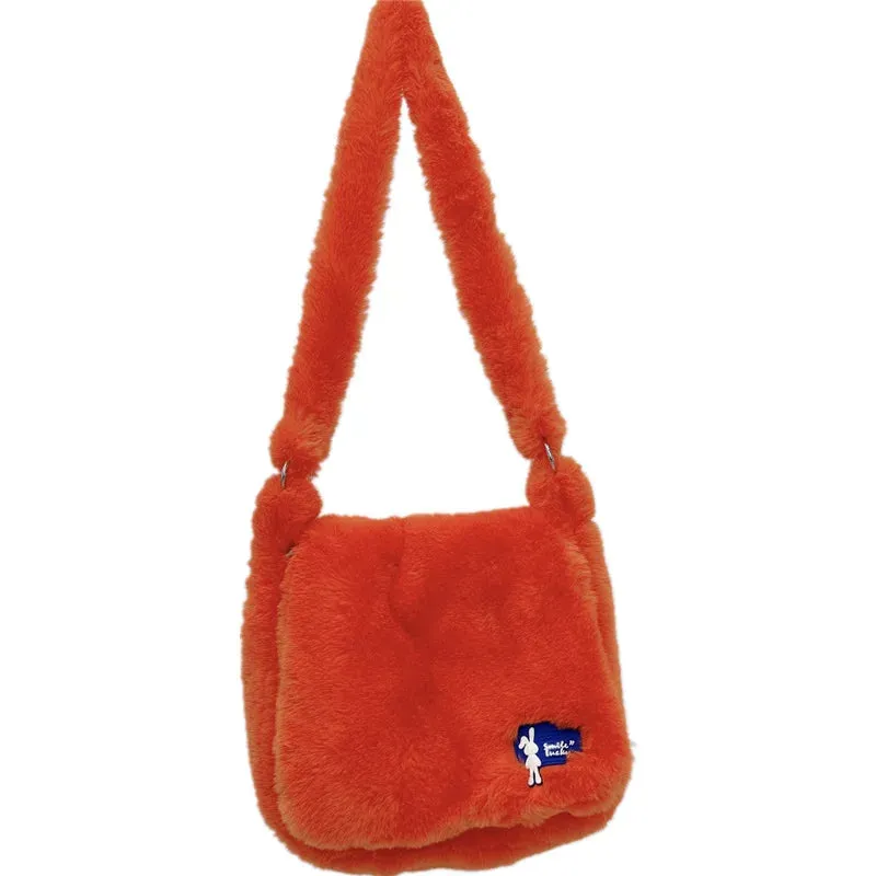 Lady Glams 2024 Y2K Faux Fur Designer Bag - Unleash Your Style with Plush Luxury